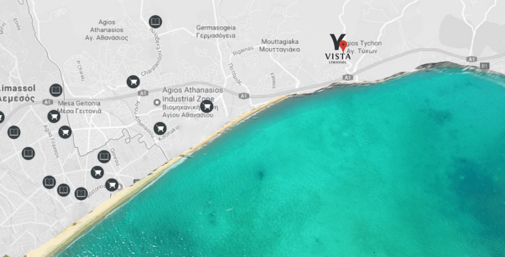 Vị trí biệt thự Vista Limassol